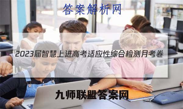 2023届智慧上进 高考适应性综合检测月考卷(三)3文科数学试题答案