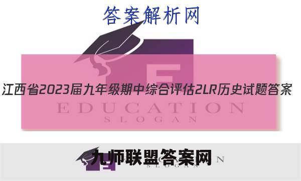 江西省2023届九年级期中综合评估 2L R历史试题答案