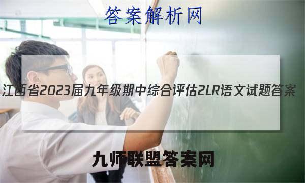 江西省2023届九年级期中综合评估 2L R语文试题答案