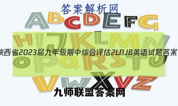 陕西省2023届九年级期中综合评估 2L NJB英语试题答案