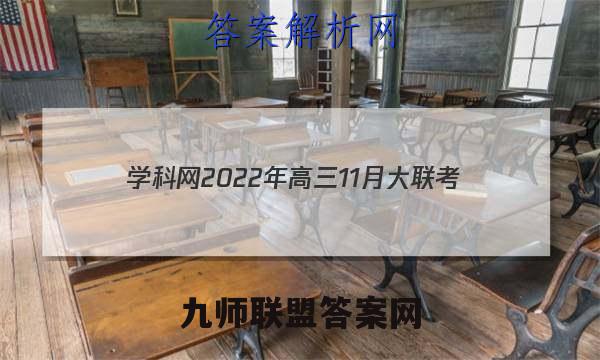 学科网2022年高三11月大联考(新高考卷)(新教材)数学试题答案