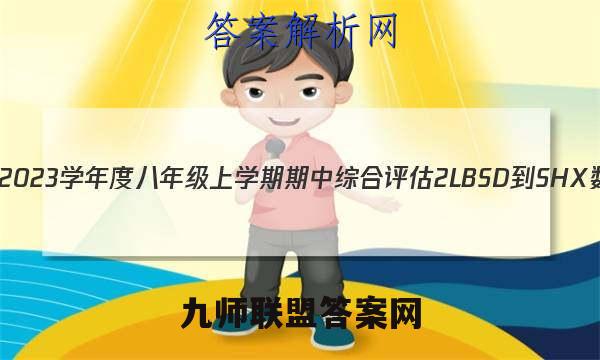 山西省2022~2023学年度八年级上学期期中综合评估 2L BSD-SHX数学试题答案