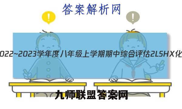 山西省2022~2023学年度八年级上学期期中综合评估 2L SHX化学答案