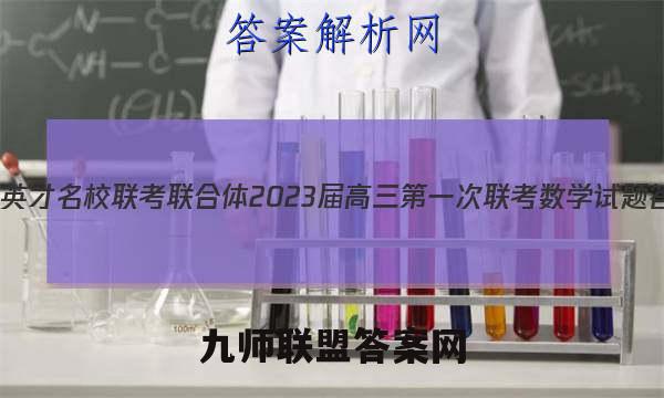 炎德英才 名校联考联合体 2023届高三第一次联考数学试题答案