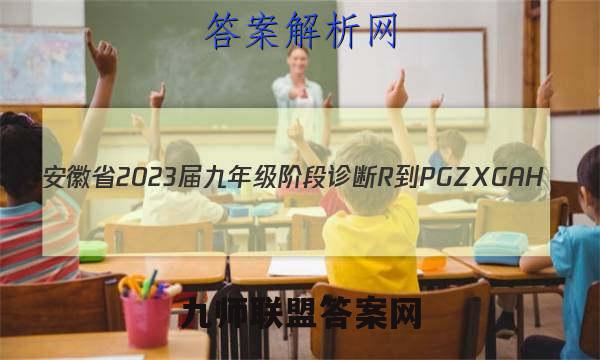 安徽省2023届九年级阶段诊断 R-PGZX G AH(三)3语文答案