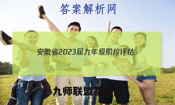 安徽省2023届九年级阶段评估(二) 3L R英语答案