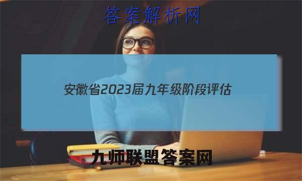 安徽省2023届九年级阶段评估(二) 3L R英语试题答案