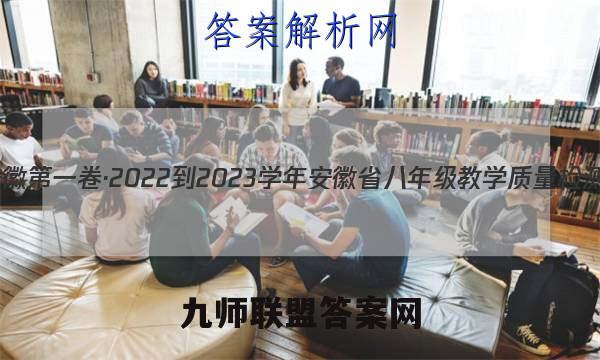 安徽第一卷·2022-2023学年安徽省八年级教学质量检测(三)3英语(人教版)答案