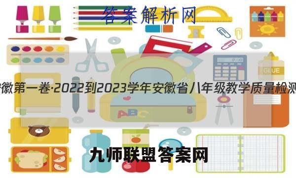 安徽第一卷·2022-2023学年安徽省八年级教学质量检测(三)3英语试题答案