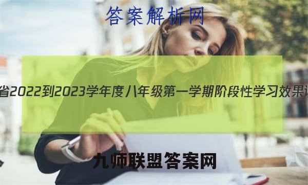 陕西省2022-2023学年度八年级第一学期阶段性学习效果评估(三)3化学试卷答案(更新中)