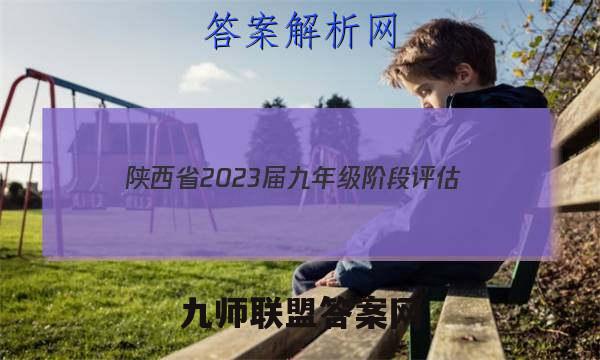 陕西省2023届九年级阶段评估(二) 3L R语文答案