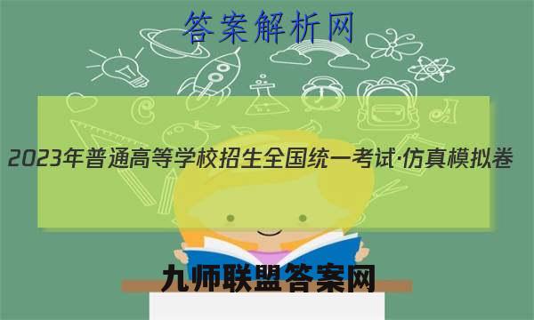 2023年普通高等学校招生全国统一考试·仿真模拟卷(四)4化学考卷答案