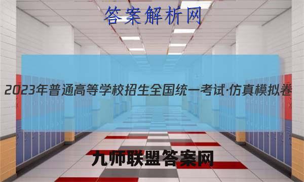 2023年普通高等学校招生全国统一考试·仿真模拟卷(六)6数学试卷 答案(更新中)