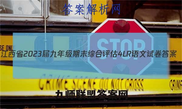 江西省2023届九年级期末综合评估4LR语文试卷 答案(更新中)