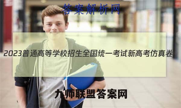 2023普通高等学校招生全国统一考试新高考仿真卷(四)4数学 考卷答案