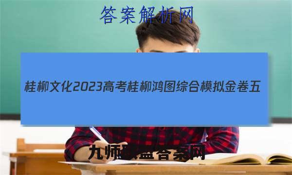 桂柳文化 2023高考桂柳鸿图综合模拟金卷五(5)数学 考卷答案