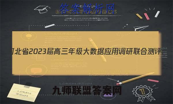 河北省2023届高三年级大数据应用调研联合测评(Ⅱ)物理答案