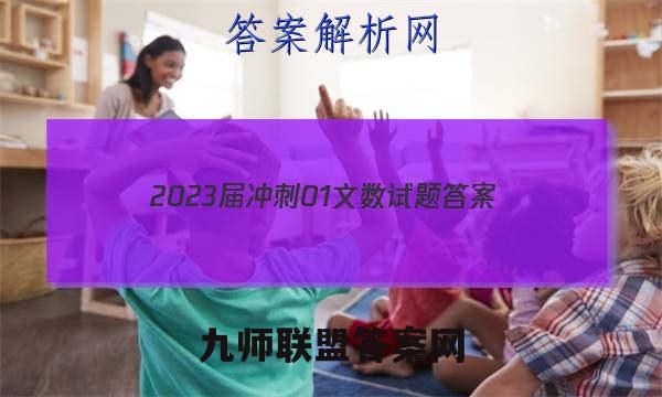 2023届冲刺01文数试题答案