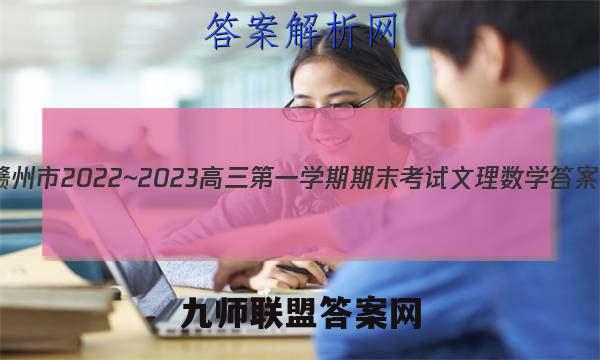 赣州市2022~2023高三第一学期期末考试文理 数学答案