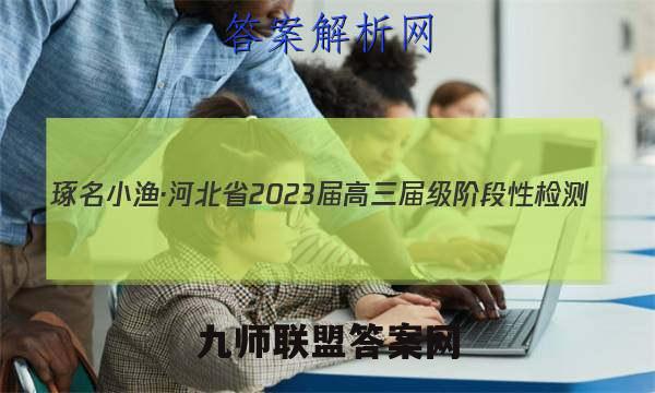 琢名小渔·河北省2023届高三届级阶段性检测(二)政治试题答案