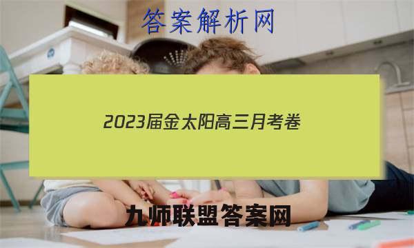 2023届金太阳高三月考卷(四)理科数学试题答案