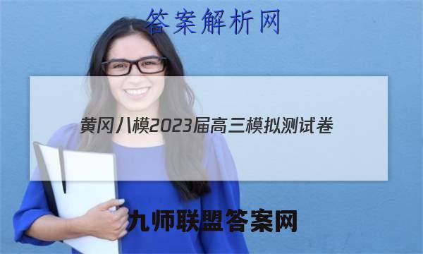 黄冈八模2023届高三模拟测试卷(六)6历史试卷答案