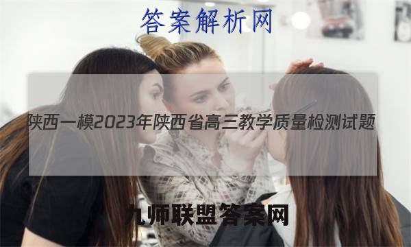 [陕西一模]2023年陕西省高三教学质量检测试题(1一)文理 数学答案
