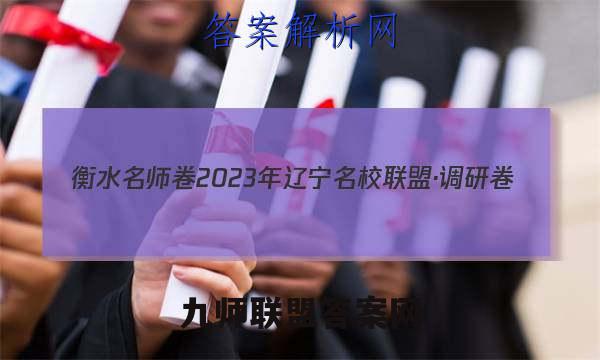 衡水名师卷 2023年辽宁名校联盟·调研卷(二)2英语试题答案