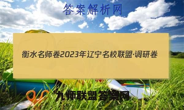 衡水名师卷 2023年辽宁名校联盟·调研卷(三)3语文答案