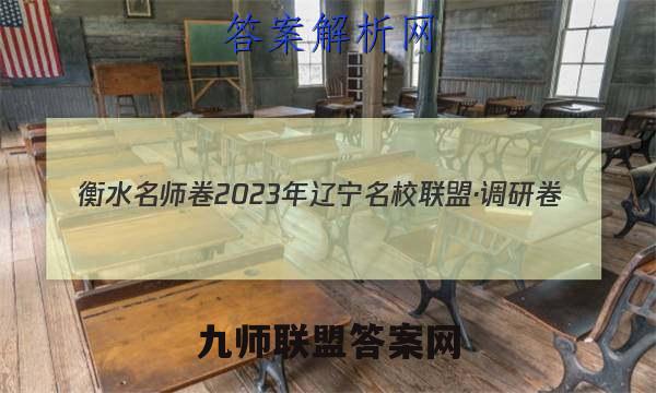 衡水名师卷 2023年辽宁名校联盟·调研卷(三)3地理答案