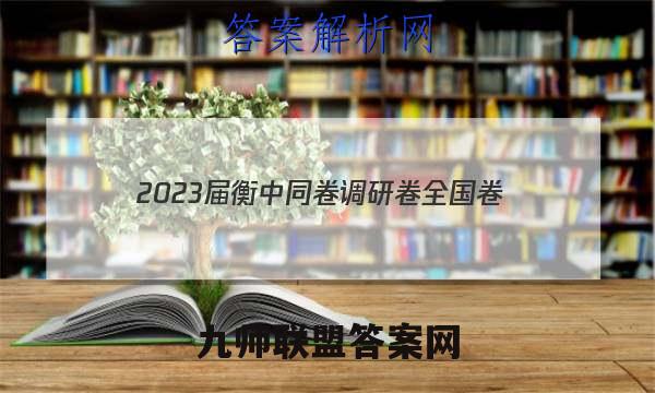 2023届衡中同卷 调研卷 全国卷(四)4物理答案